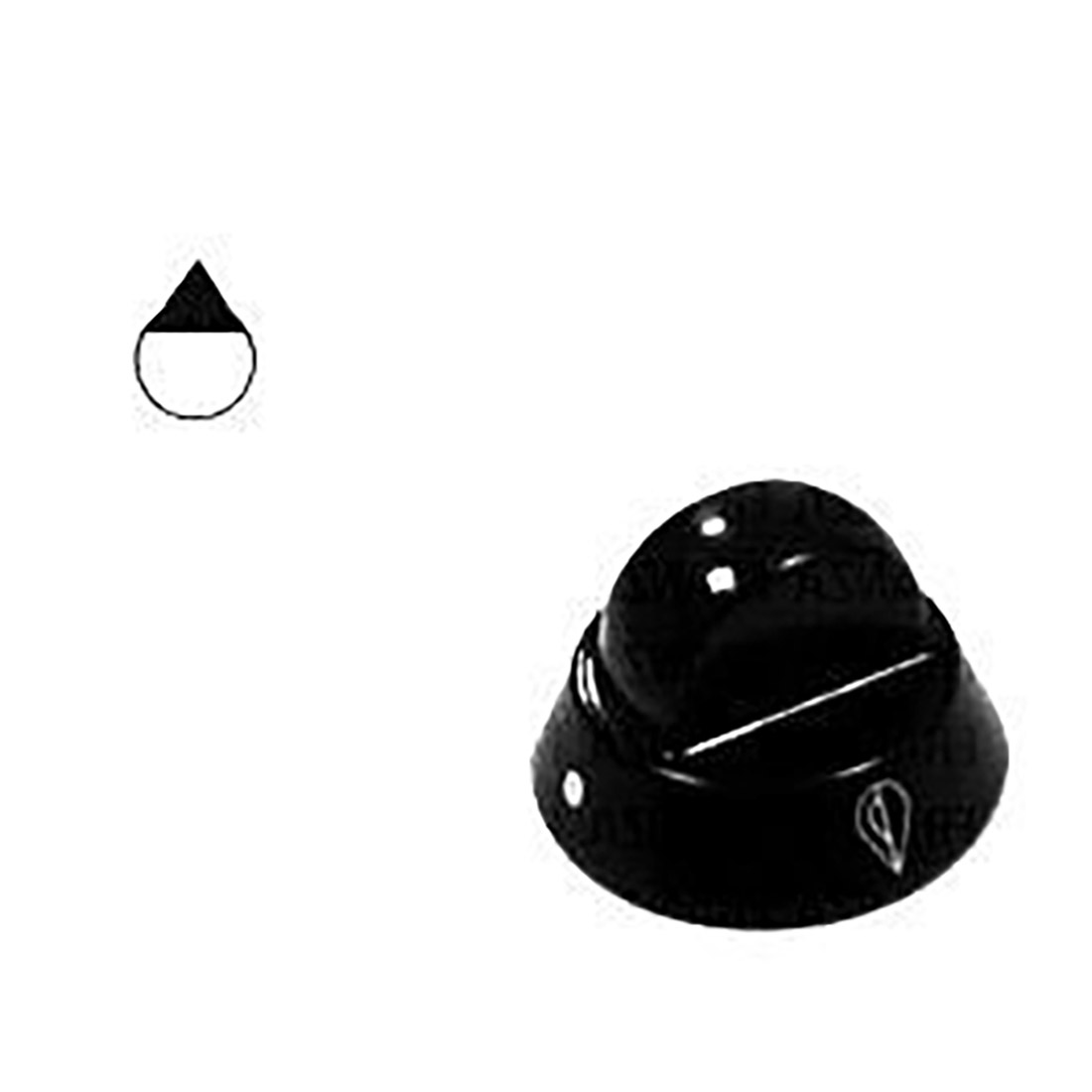 MANOPOLA TIPO ARISTON BIANCA - M0219 - immagine 1